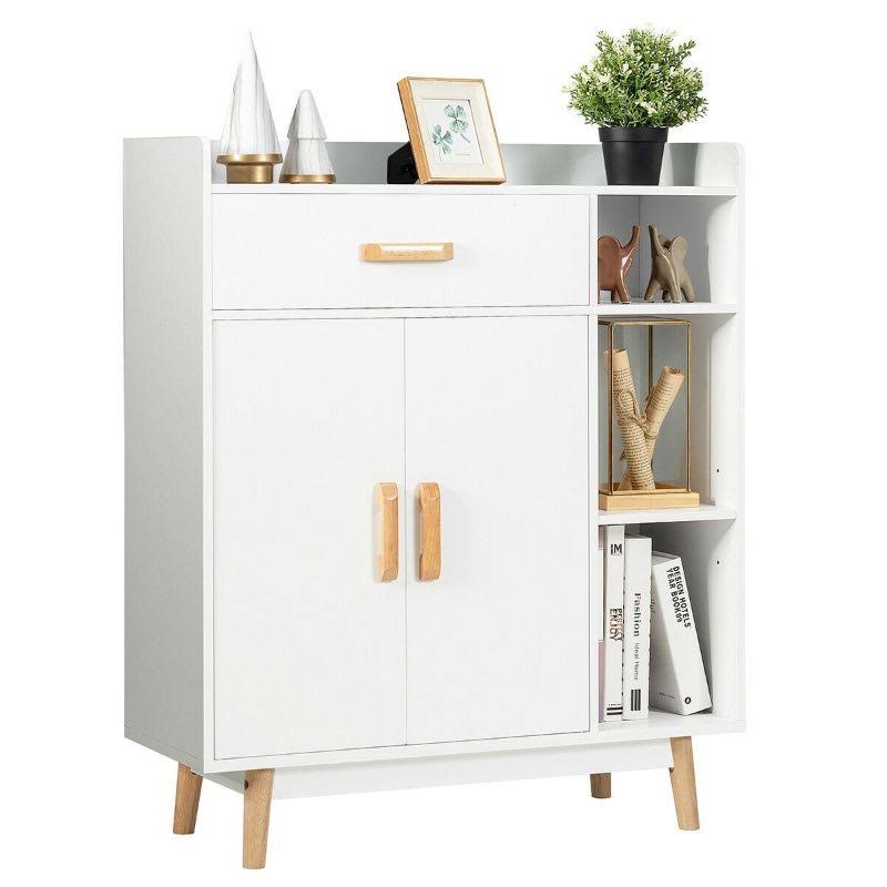 Floor Storage Cabinet Free Standing Cupboard Chest H60412