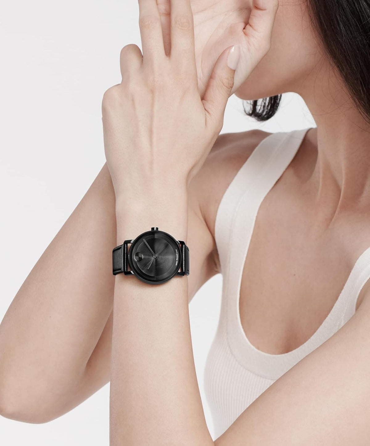 Swiss Quartz Watch with Nappa Leather Strap, 40mm D714