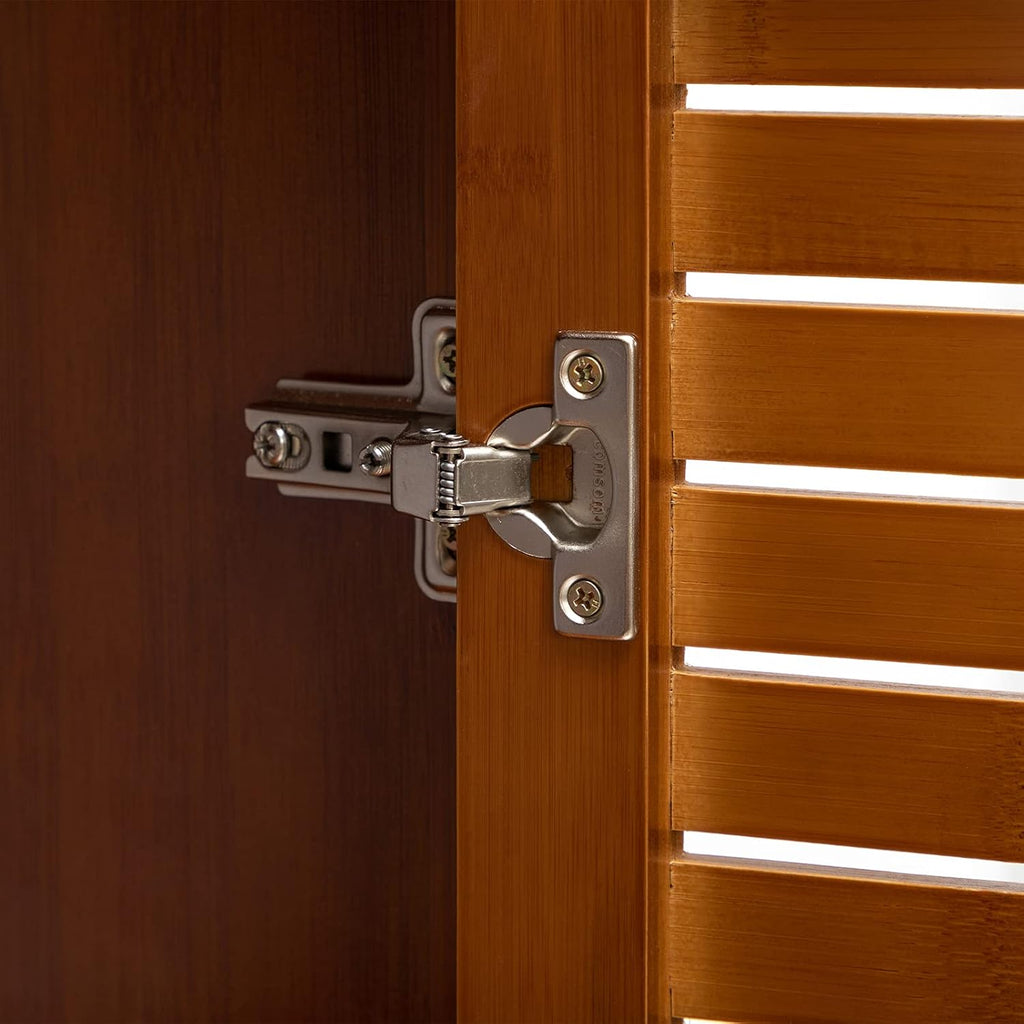 Bamboo Floor Storage Cabinet with 2 Doors U1495