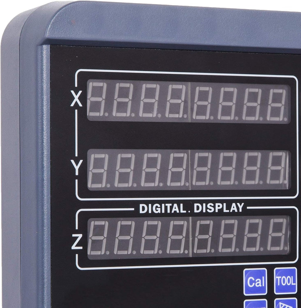 3 Axis Digital Readout DRO Display 250mm+450mm+500mm Travel Length Linear Scale for Mill M52487