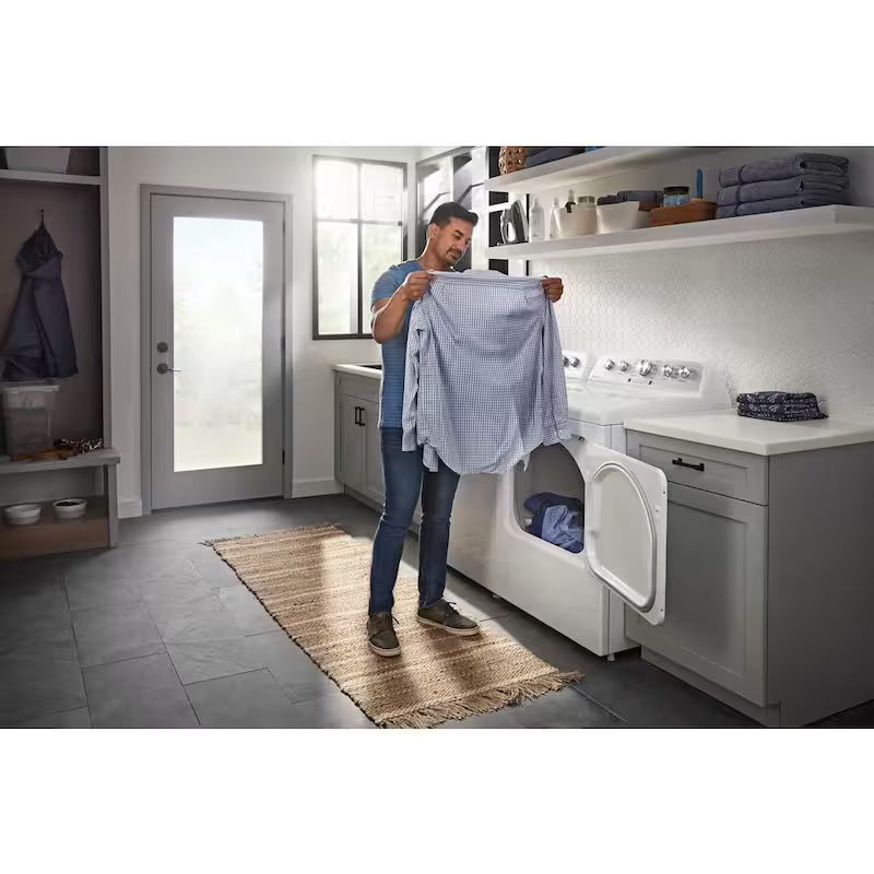 7.0 cu. ft. Vented Electric Dryer in White F666