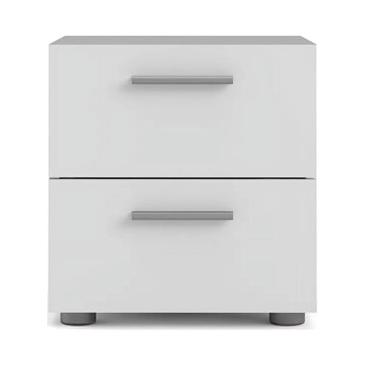 White 2 Piece 8 Drawer Double Dresser and Nightstand Bedroom Set G661
