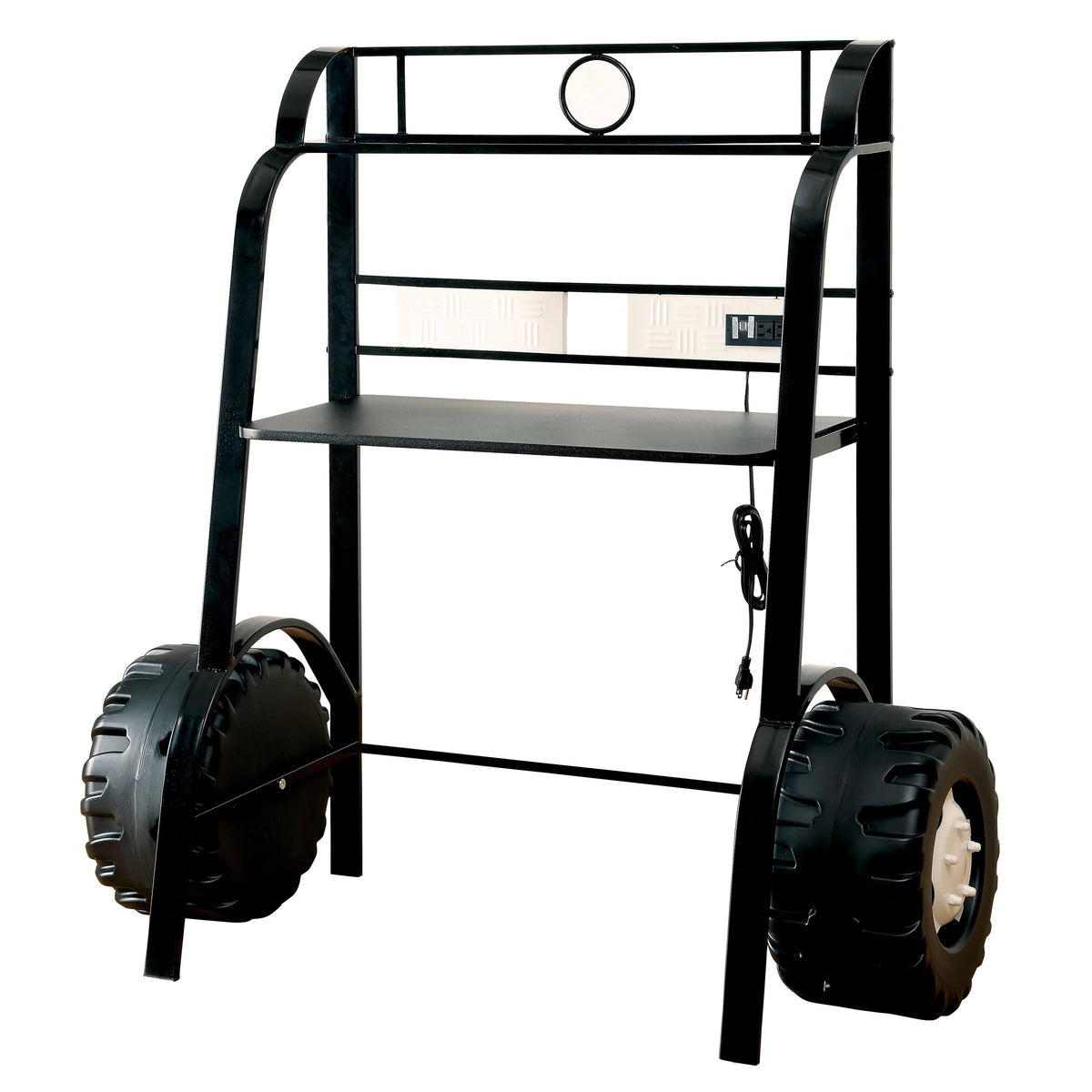Black 2 Piece Racing Writing Desk Set D9705