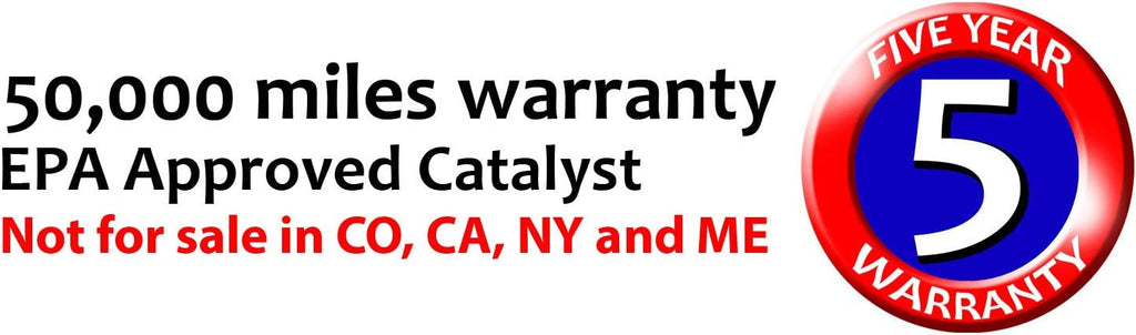 Front Catalytic Converter with 3 Gaskets, 3 Stud Bolts, 9 Nuts A654802
