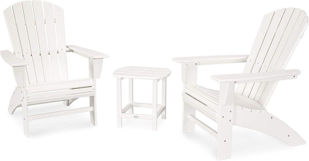 3-Piece Curveback Adirondack Chair Set with Side Table K7119