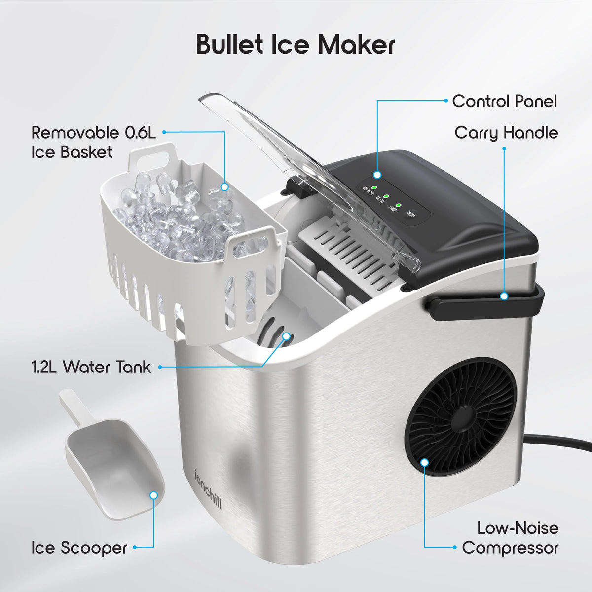 Portable Countertop Ice Maker A1874
