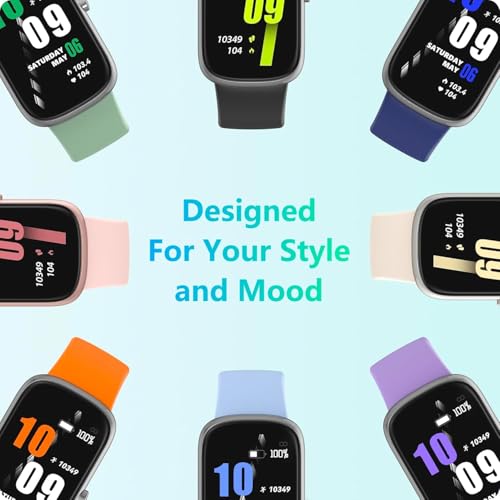 24/7 Heart Rate SpO2 Sleep Monitor Activity Tracker with Step Calorie Counter Pedometer, 21-Day Battery, IP68 Waterproof Fitness Watch E27776