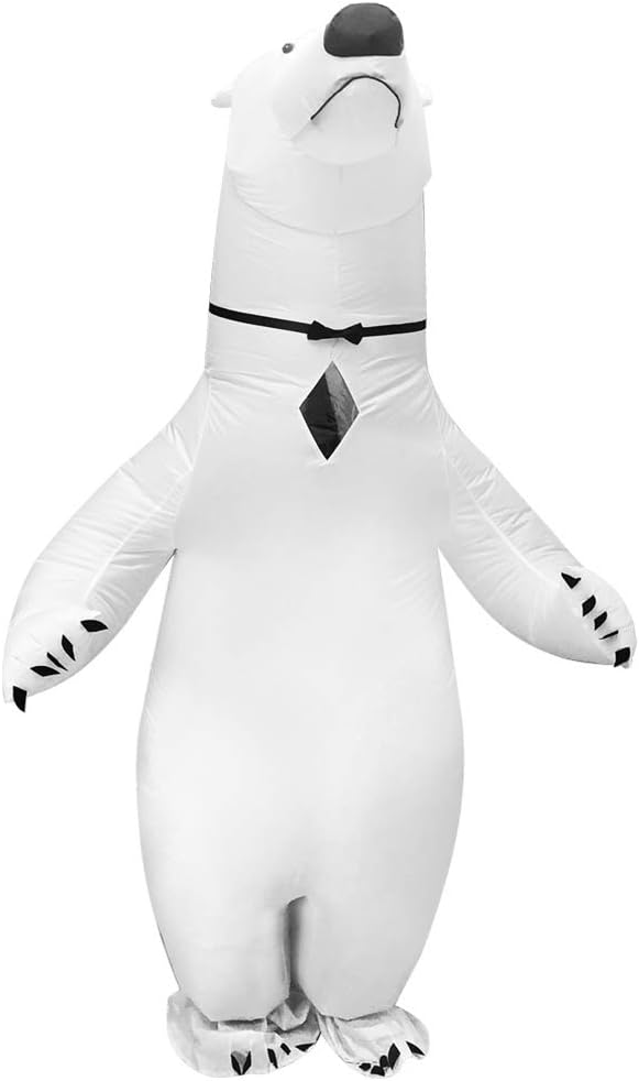 White Inflatable Polar Bear Costume J332