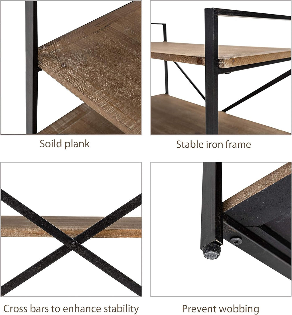 Solid Wood 3 Tier Bookshelf Storage Rack O683