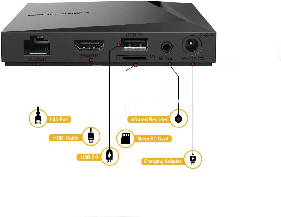 4K Android 11 Dual Band 5G Gigabit LAN 4GB Ram 32GB Storage with Remote Control U827453