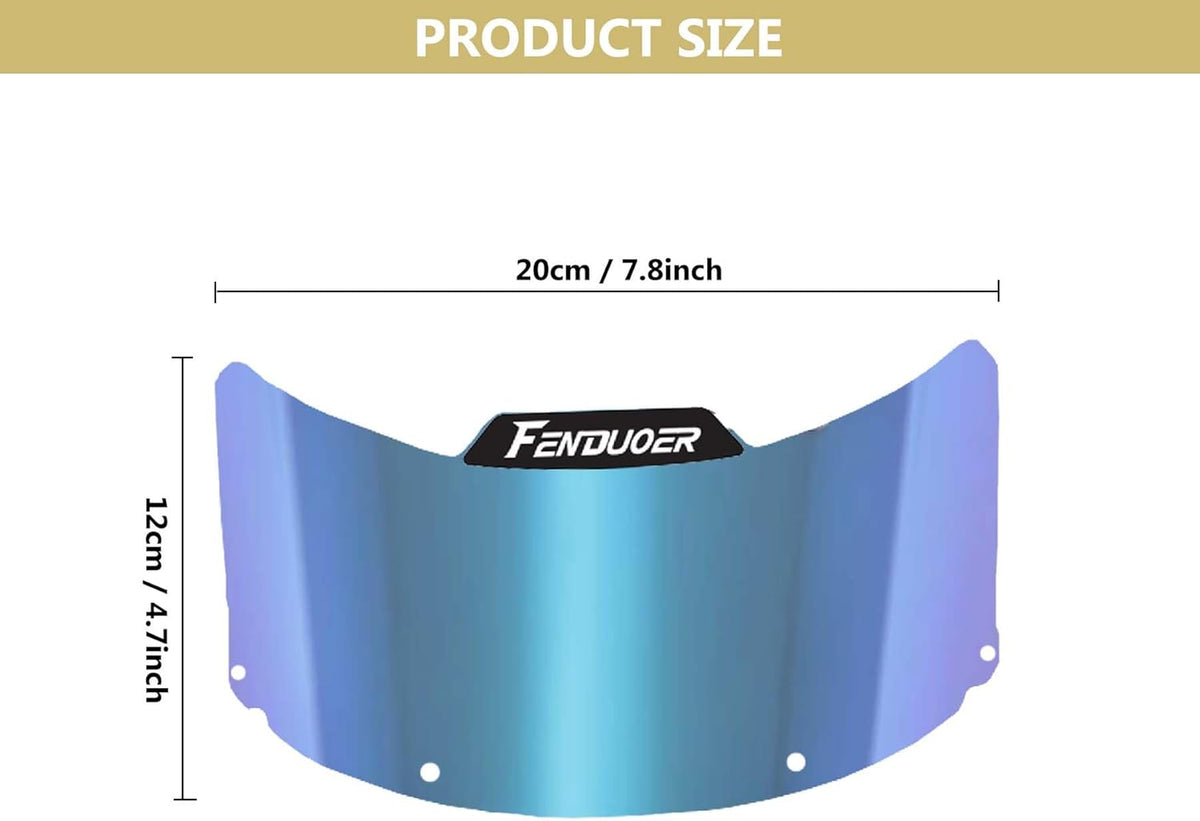 Clear Blue Sports Sunglasses Visor for Defense Fielder’s Mask B2627