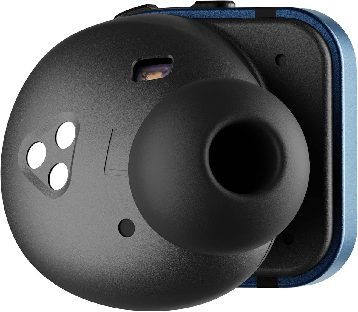 Blue Sapphire Glass Black Case Noise-Cancelling True Wireless Earphones F19275