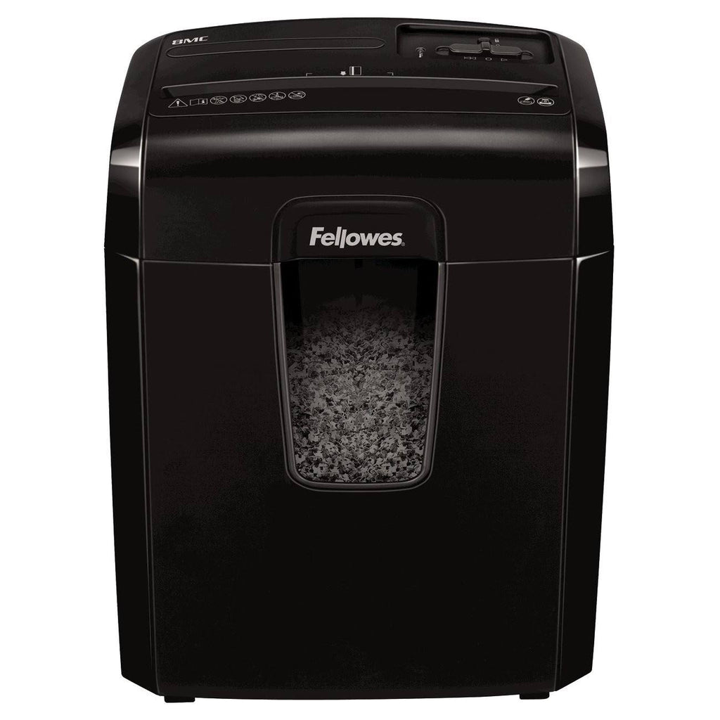 MicroCut Shredder with Wastebasket, 8 Sheet Capacity - Black Y66020