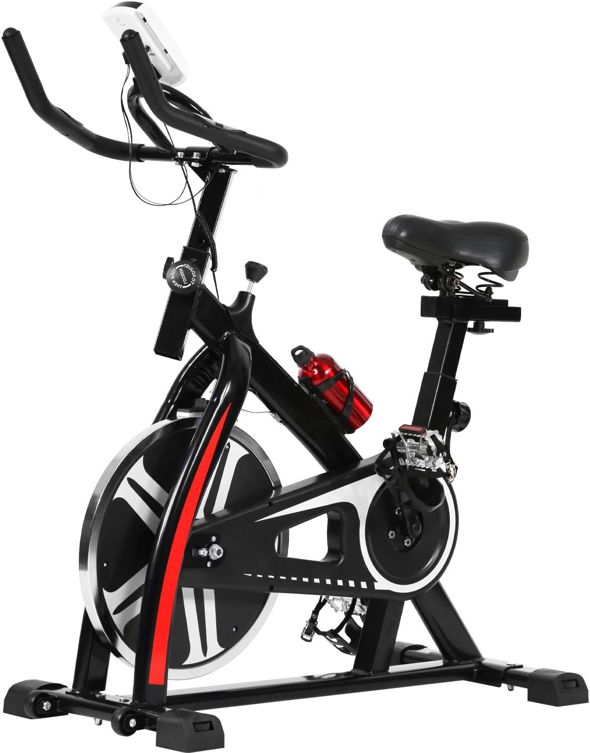 Exercise Bike with LCD Monitor Adjustable Resistance W128