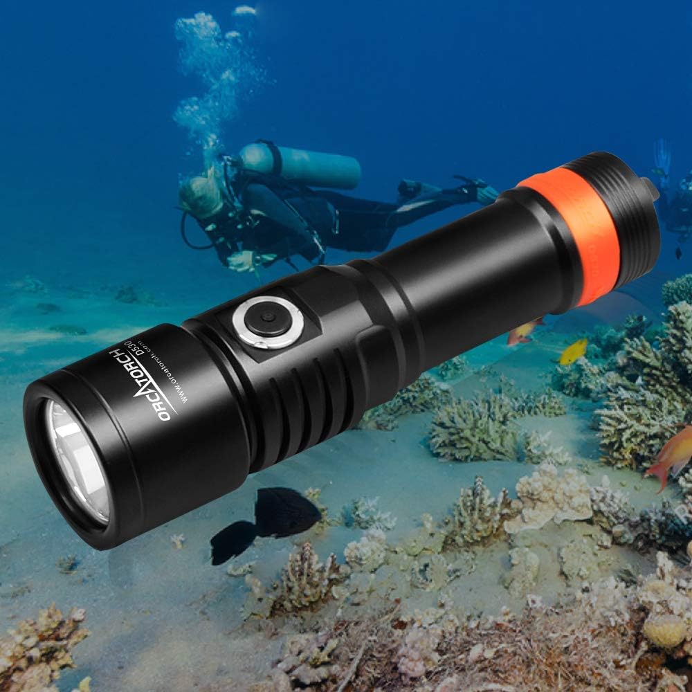 1300 Lumens 8 Degrees Scuba Dive Light T6979