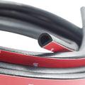 Universal D-Shape EPDM Rubber Door Seal Strip Self Adhesive 20 FT Pack of 2 D769252