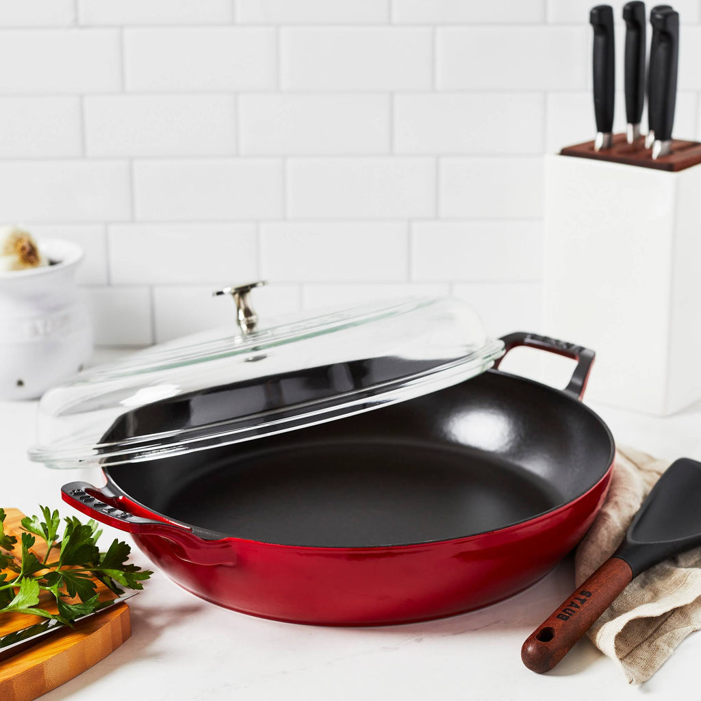 Cast Iron 3.5-Quart Braiser with Glass Lid G9583