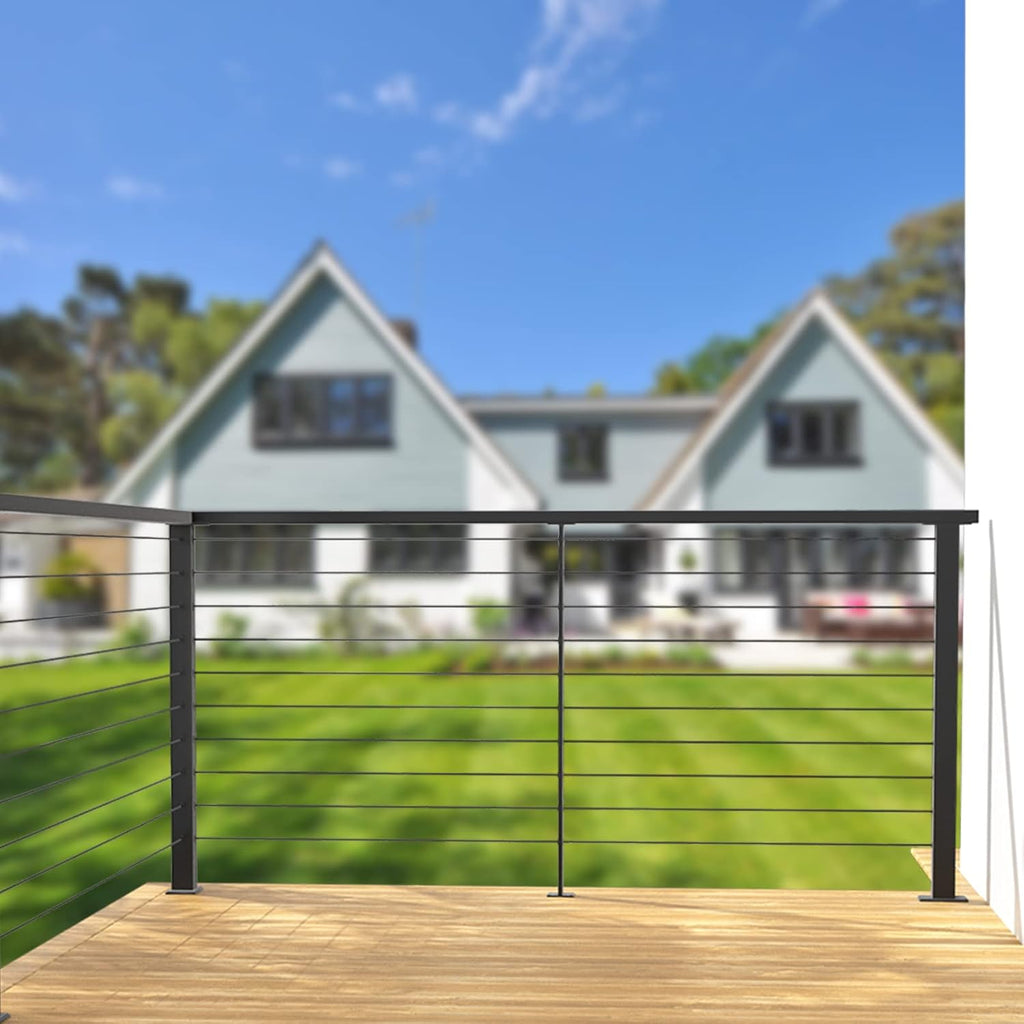 2 Pack Un-drilled Stainless Steel Cable Railing Post E21271