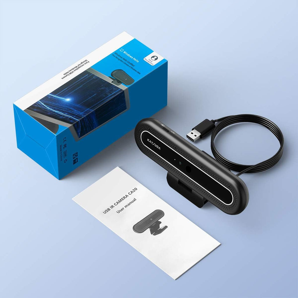 Face Recognition USB IR Camera 1080P with Dual Microphone Pack of 2 G7577