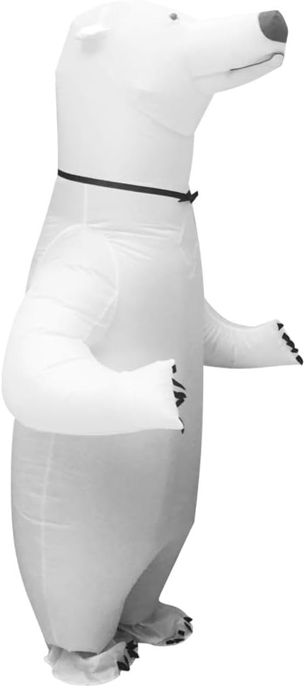 White Inflatable Polar Bear Costume J332
