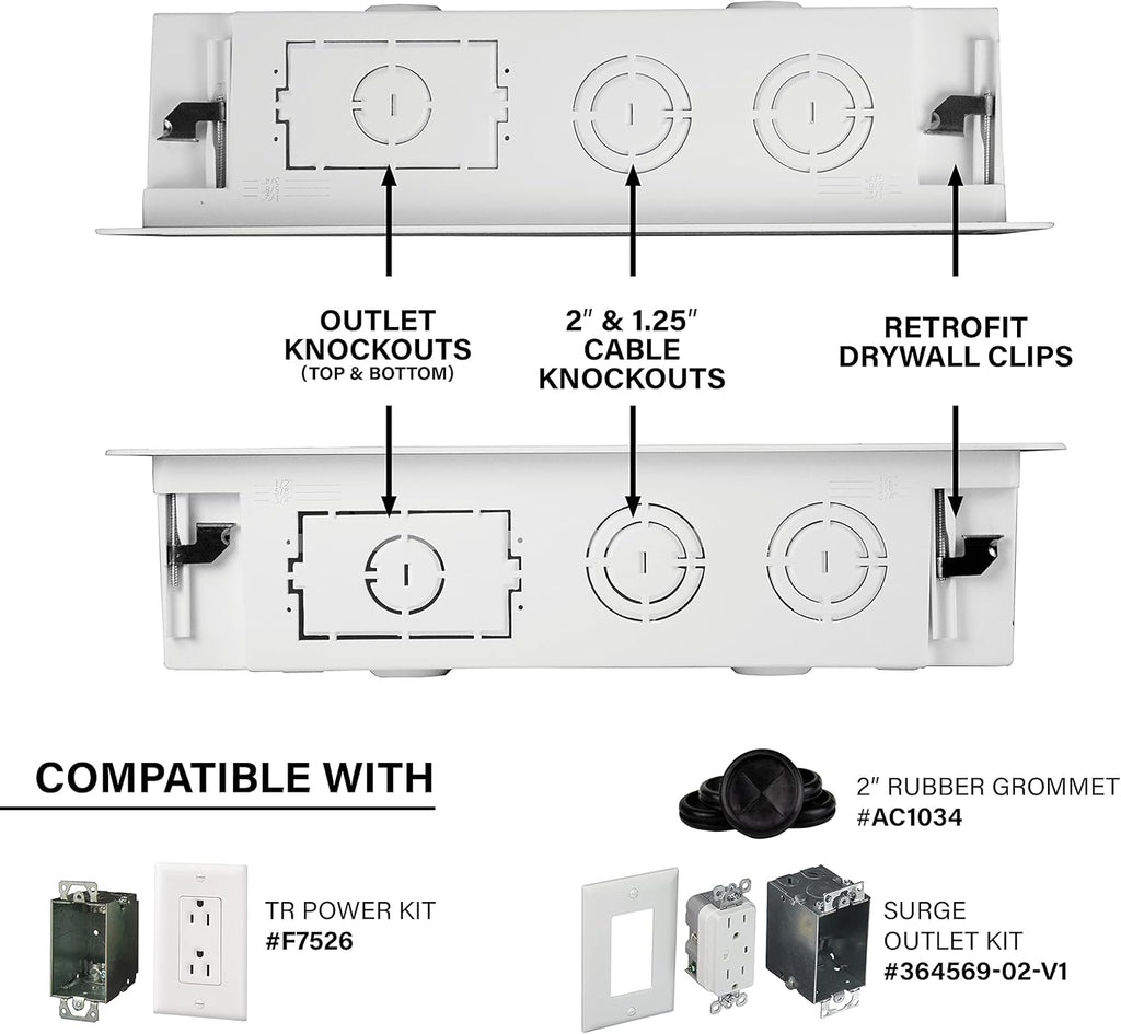 Structured Media Enclosure, 17 Inches, White A690141
