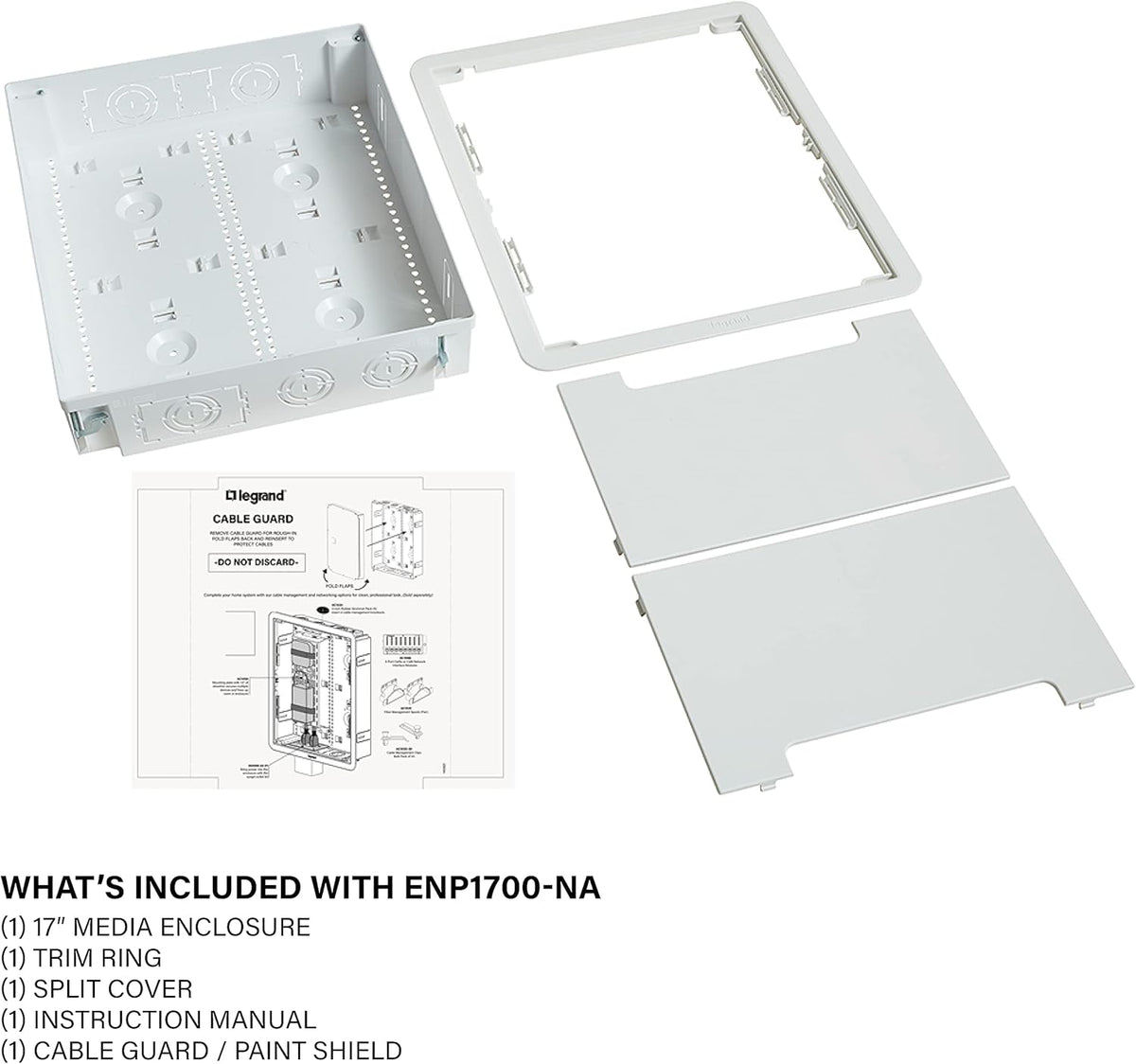 Structured Media Enclosure, 17 Inches, White A690141