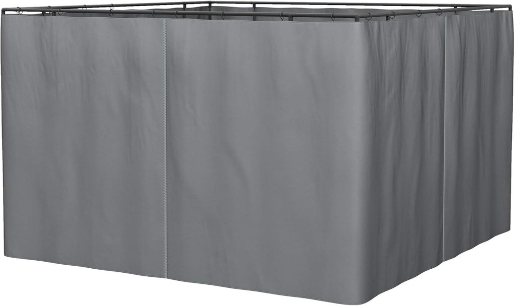 10' x 12' 4 Panel Beige Gazebo Sidewall Set F2198