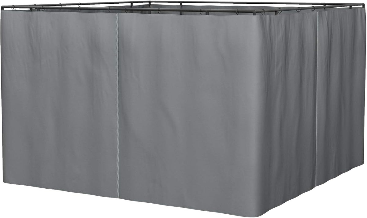 10' x 12' 4 Panel Beige Gazebo Sidewall Set F2198