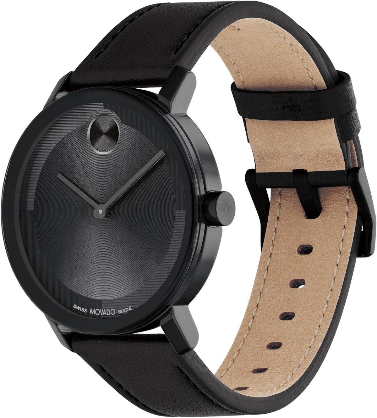 Swiss Quartz Watch with Nappa Leather Strap, 40mm D714
