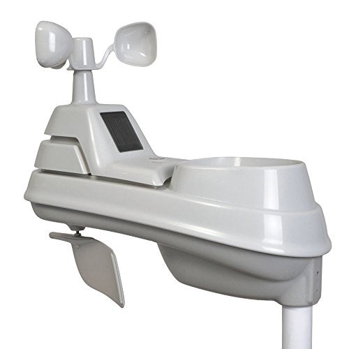 White 5-in-1 Weather Sensor with Rain Gauge Q496