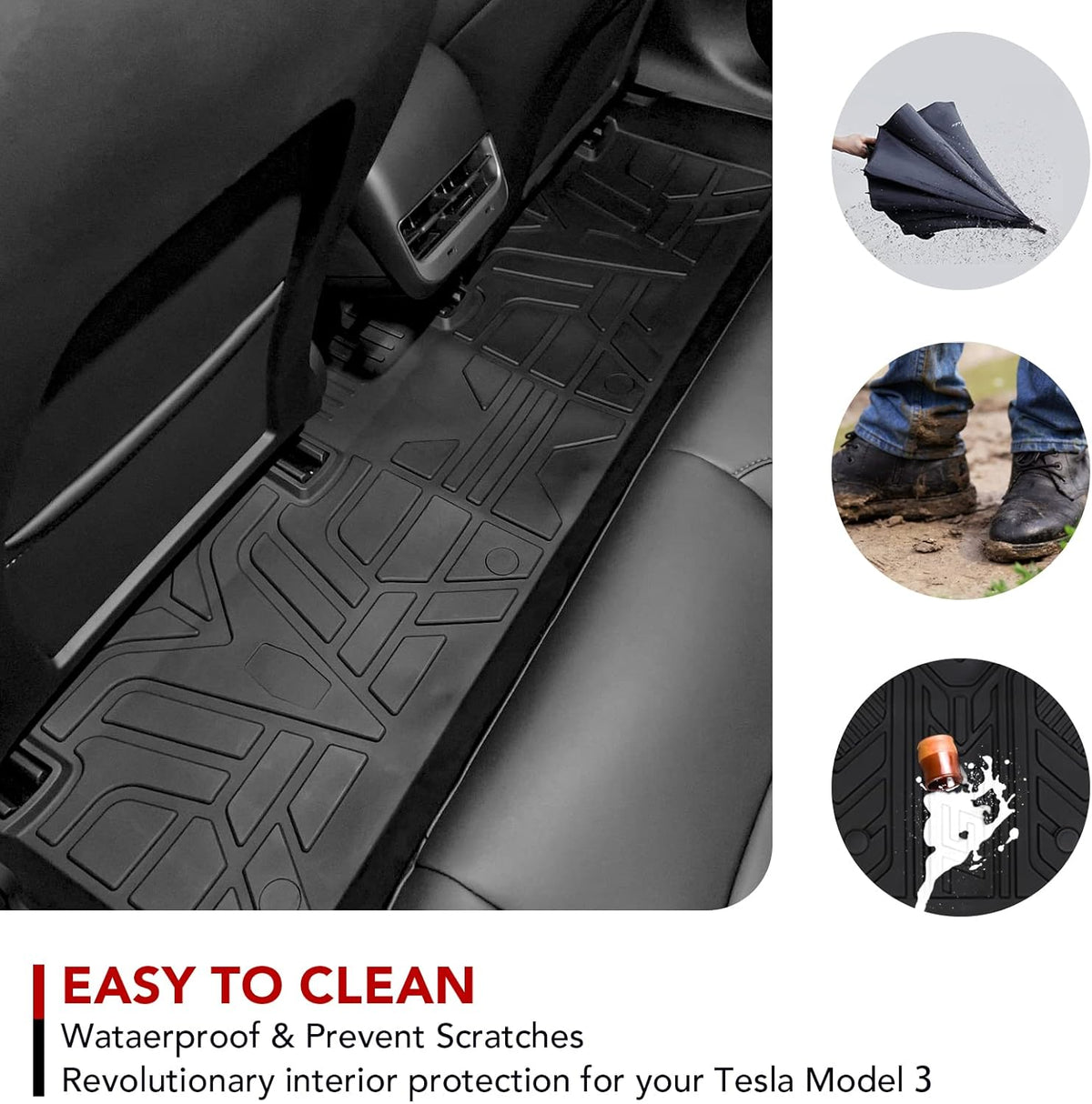 Model 3 TPE All-Weather Floor Mat Set H561