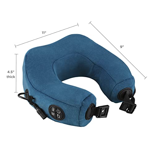 Travel Neck Pillow with Vibration Heat Shiatsu Massage P546