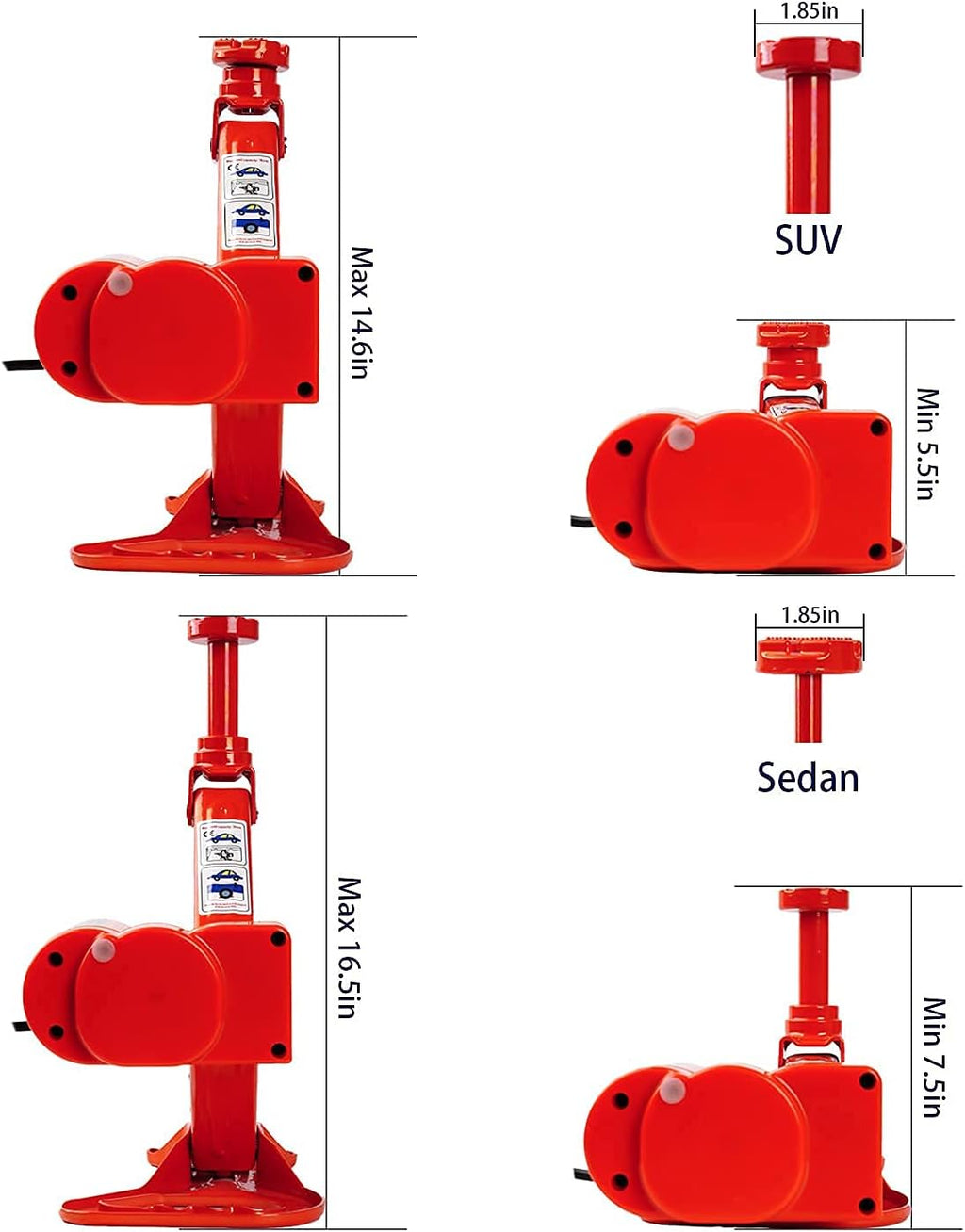 3 Ton 12 V Electric Scissor Jack F13524