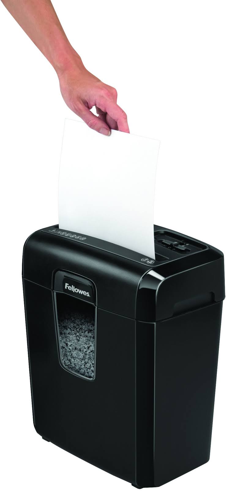 MicroCut Shredder with Wastebasket, 8 Sheet Capacity - Black Y66020