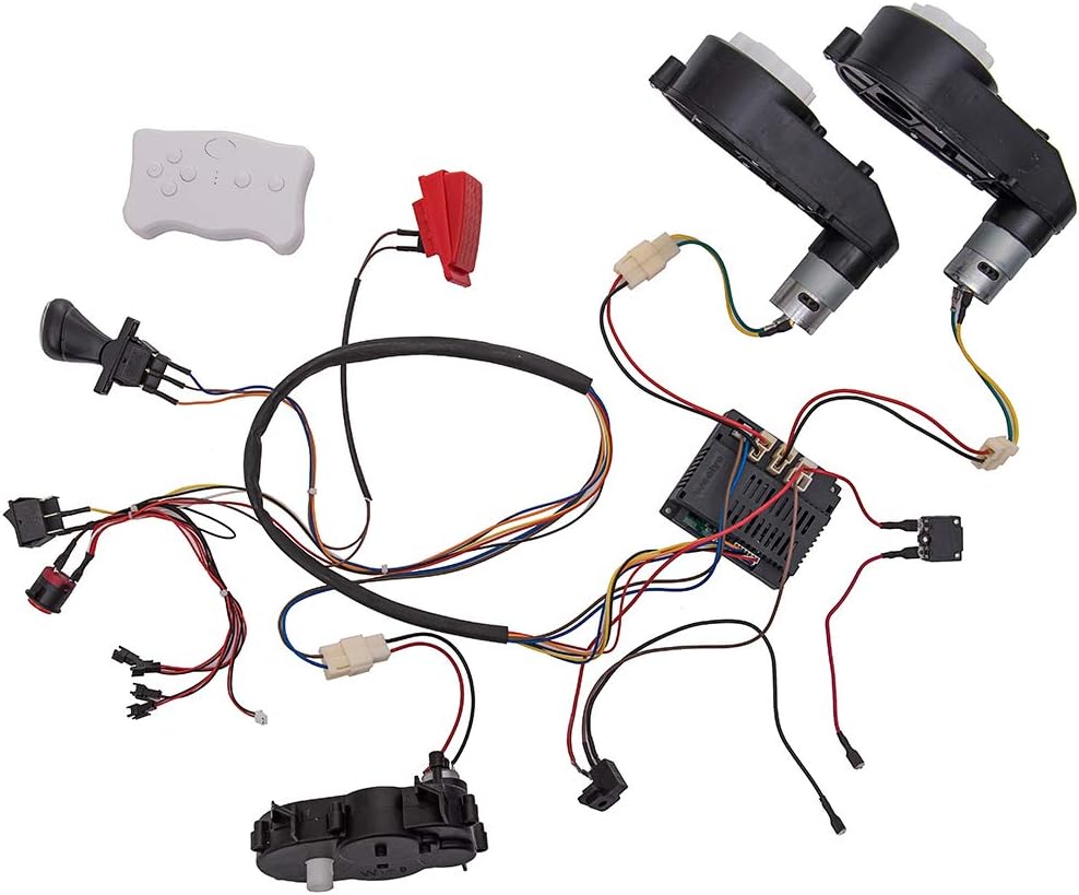 12V DIY Modified Wires Remote Control Circuit Board Wires Switch Gearbox with Motors Electric Ride On Car Accessories Pack of 2 N729