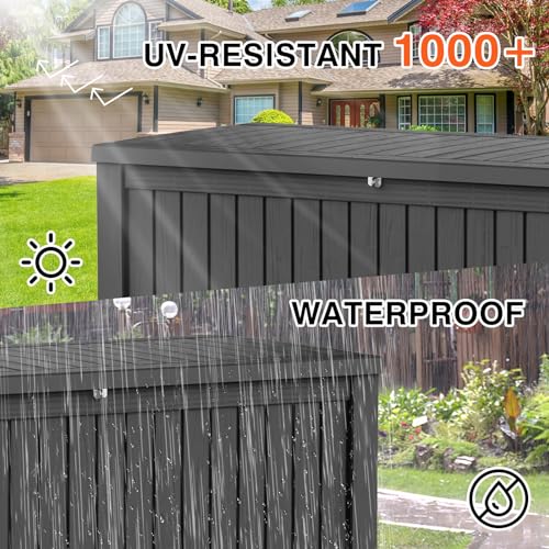 Gray UV Resistant Outdoor Storage Box X401