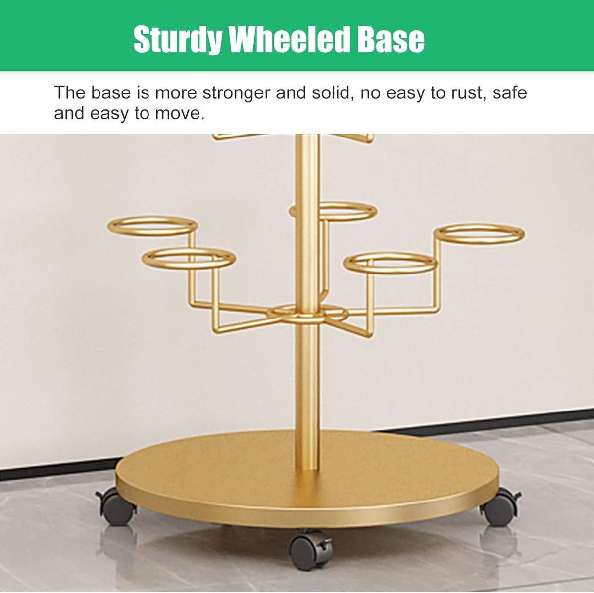 White 4 Tier Metal Hat Display Rack C586812