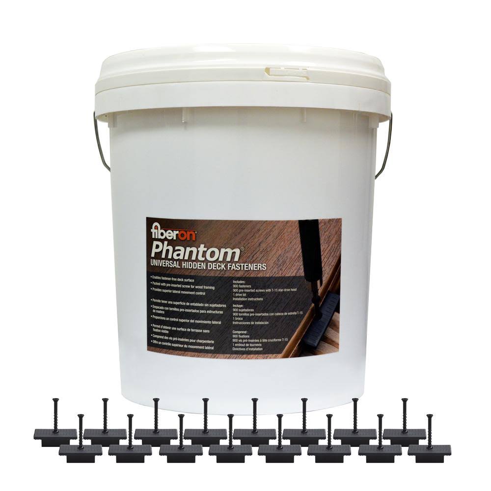 Black Hidden Deck Fastener Bucket W90632