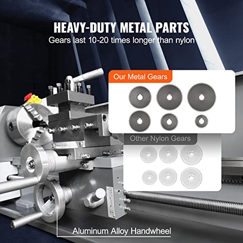8.3'' x 29.5'' Benchtop Metal Lathe with Tool Box Q870