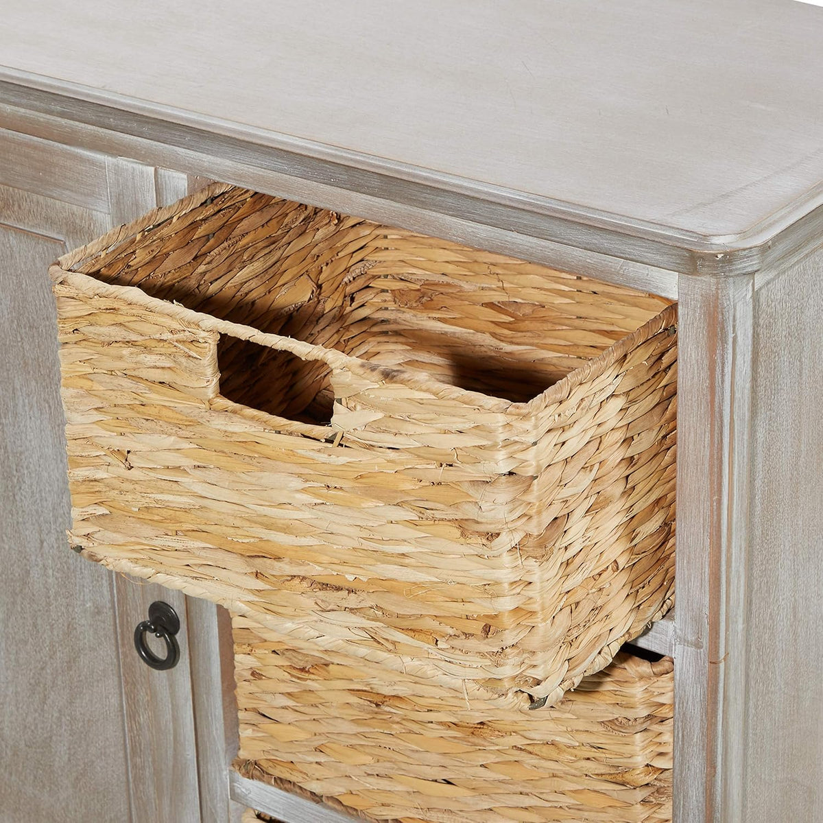 Wood Basket Cabinet D658986
