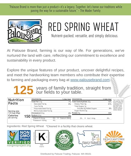 25 LBS Hard Red Spring Wheat Berries R15542