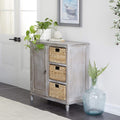 Wood Basket Cabinet D658986