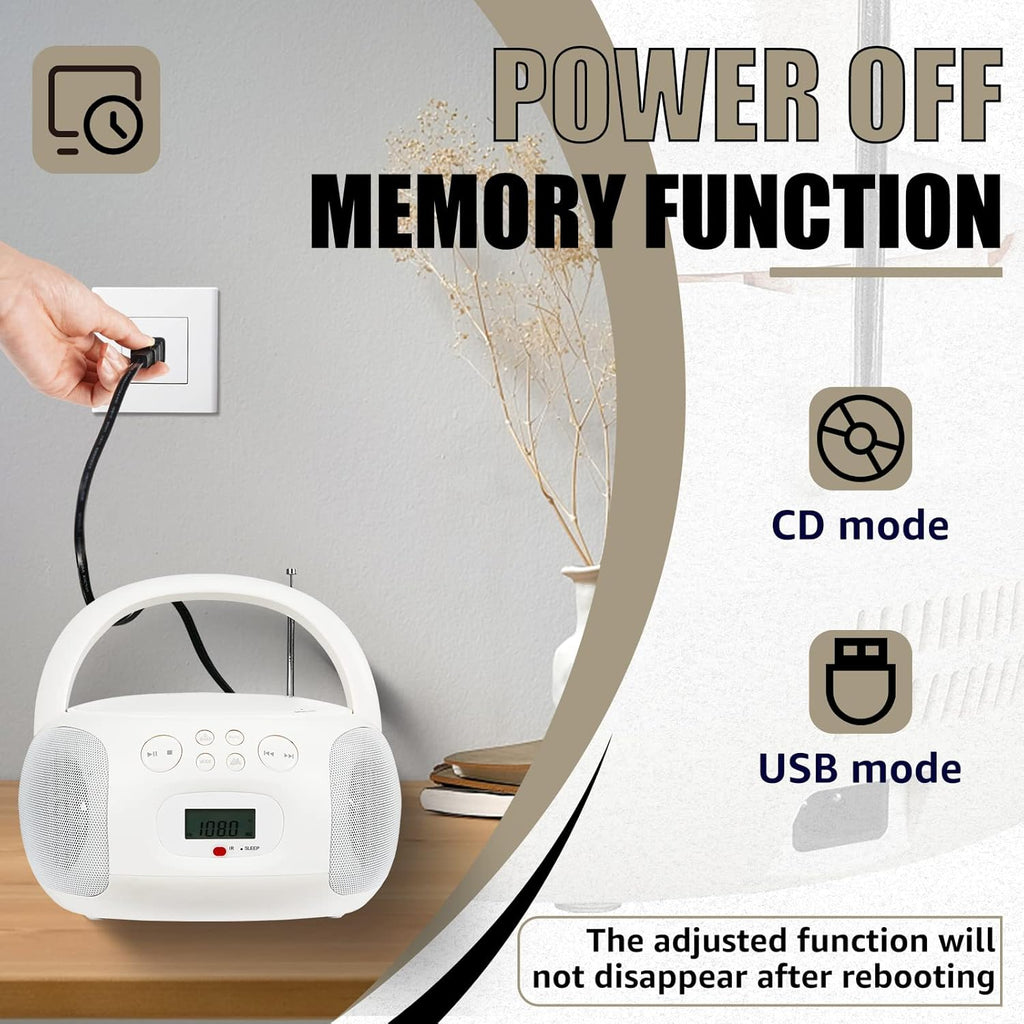 CD and Cassette Player Combo with Remote Control O22474