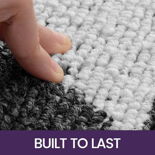 Black Non Slip Washable Absorbent Low-Profile Entrance Mat, 24"X36" E577