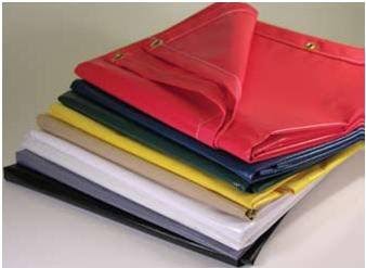 White Vinyl Coated Tarp 18 oz C2720