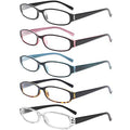 5 Pairs Spring Hinge Reading Glasses U912