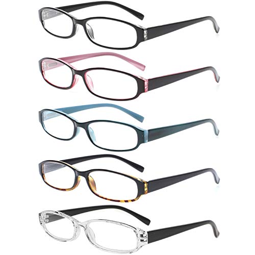 5 Pairs Spring Hinge Reading Glasses U912