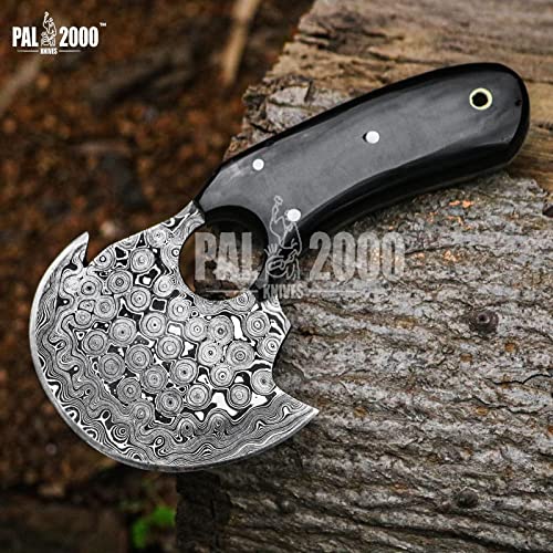 Handmade Damascus Steel Ulu Knife X237