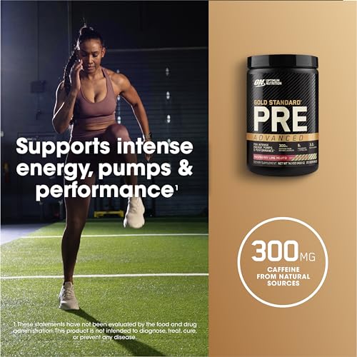 Pre Workout Advanced with Creatine, Beta-Alanine, L-Citrulline and Caffeine, Berry Blast, 20 Servings M339968