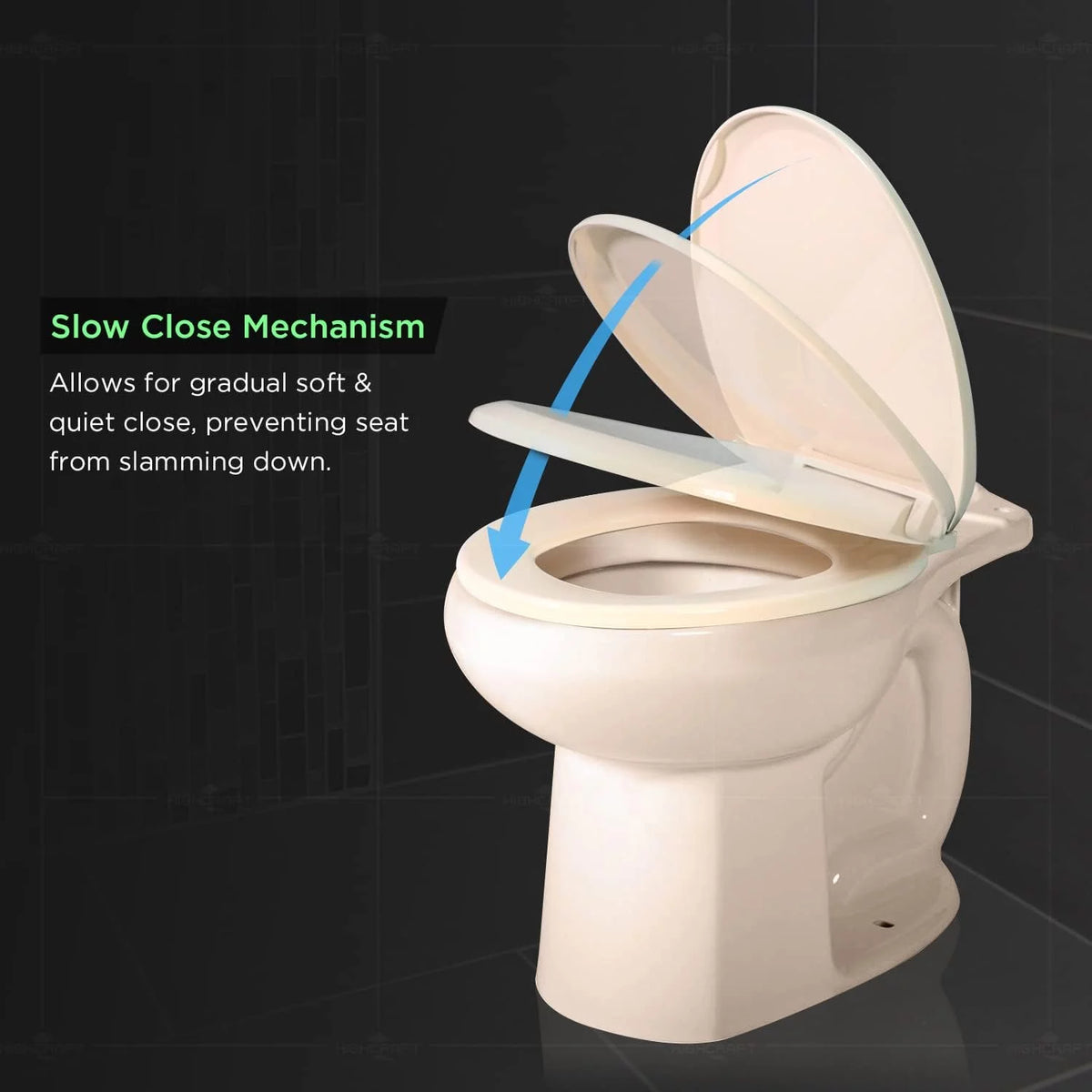 Round Plastic Toilet Seat Slow Close K773
